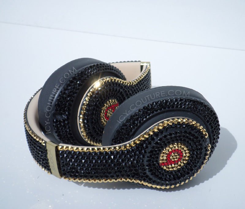 ICY HAUTE Crystal Designs on Headphones - ICY Couture