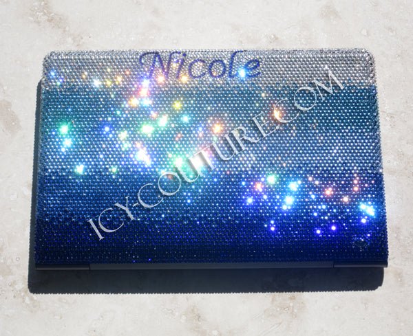 OMBRE Crystal Laptop Cover Design - ICY Couture