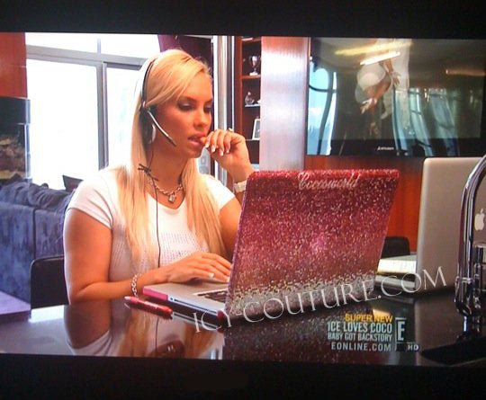 OMBRE Crystal Laptop Cover Design - ICY Couture