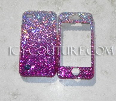 Pink Ombre - ICY Couture Bling Cell Phone Covers Crystallized with Swarovski Crystals or Premium Glass Rhinestones