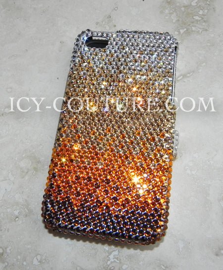Custom colors ombre ICY Couture Bling Cell Phone Covers Crystallized with Swarovski Crystals or Premium Glass Rhinestones