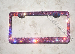 Pink Bling Crystal License Plate Frame: Light Rose, Rose or Fuschia - ICY Couture