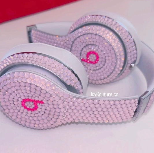 Pink Opal Crystallized Beats Solo 3 Wireless | Luxury Austrian Crystals - ICY Couture