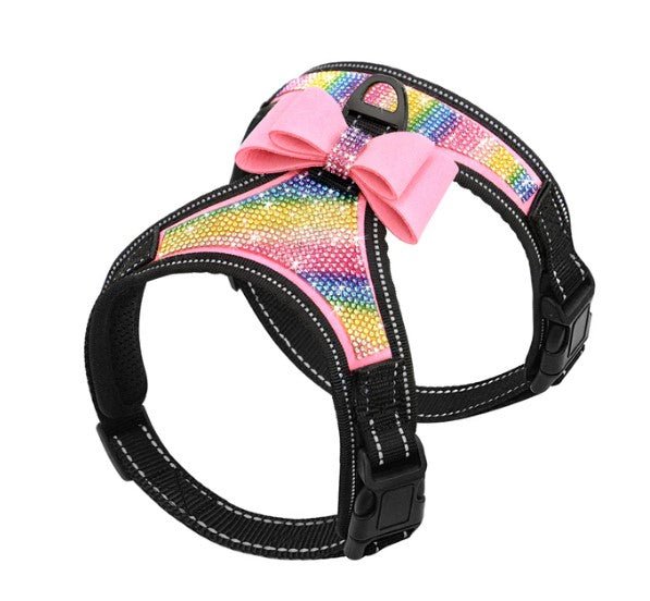 Reflective Rhinestone Dog Harness with Bling. - ICY Couture