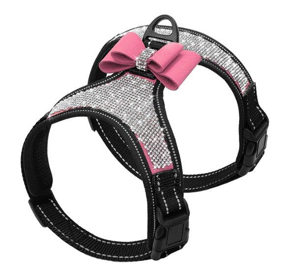 Reflective Rhinestone Dog Harness with Bling. - ICY Couture