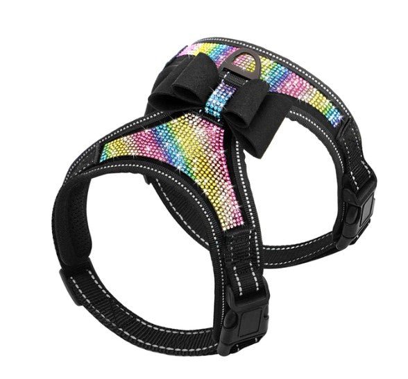 Reflective Rhinestone Dog Harness with Bling. - ICY Couture