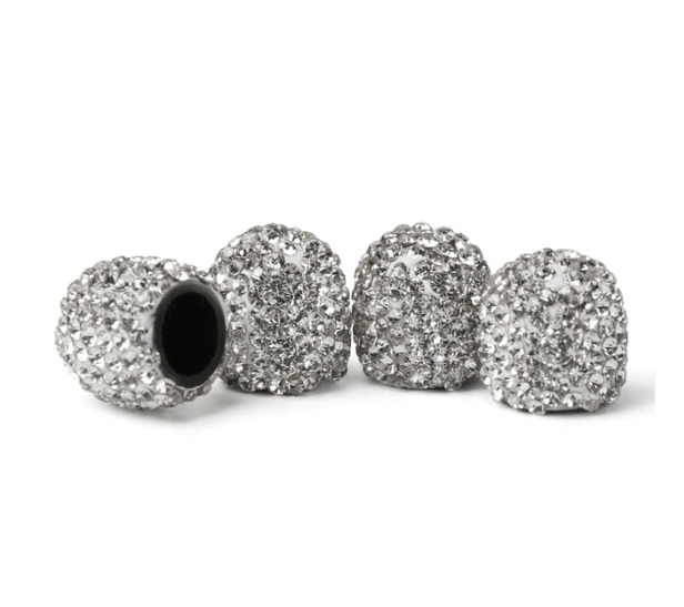 Rhinestone Bling Wheel Valve Cover Cap Set - 4pcs - ICY Couture