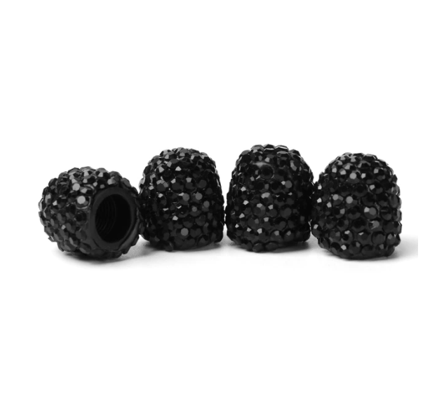 Rhinestone Bling Wheel Valve Cover Cap Set - 4pcs - ICY Couture