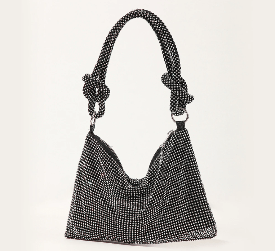 Rhinestone Evening Purse: Silver, Gold, Pink, Black. - ICY Couture