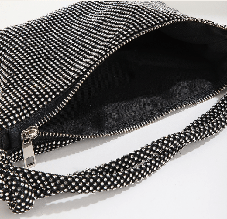 Rhinestone Evening Purse: Silver, Gold, Pink, Black. - ICY Couture