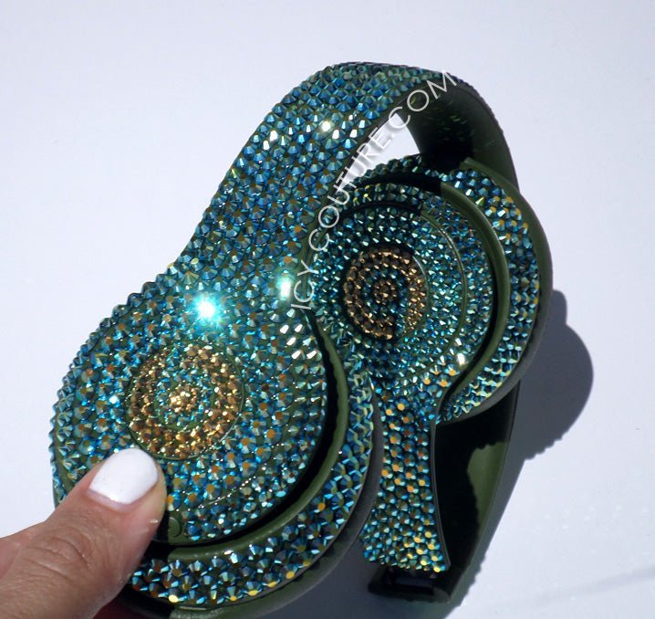 SOLID COLOR Crystallized Headphones. - ICY Couture