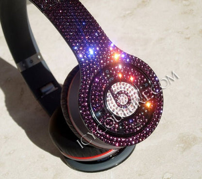 Purple Amethyst Bedazzled Bling Beats Headphones custom crystallized with Swarovski Crystals or Premium Glass Rhinestones | ICY Couture