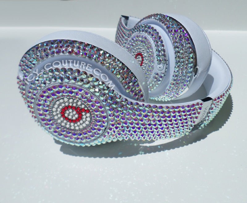 Crystal AB Bedazzled Bling Beats Headphones custom crystallized with Swarovski Crystals or Premium Glass Rhinestones | ICY Couture