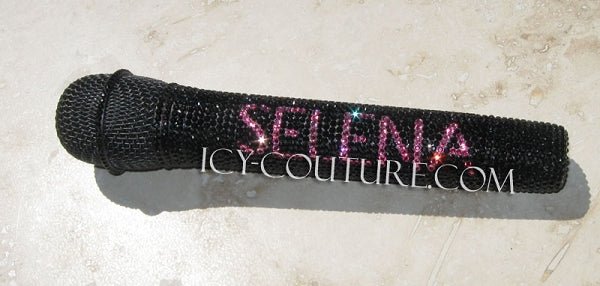 Selena Gomez Black Bling Microphone by ICY Couture