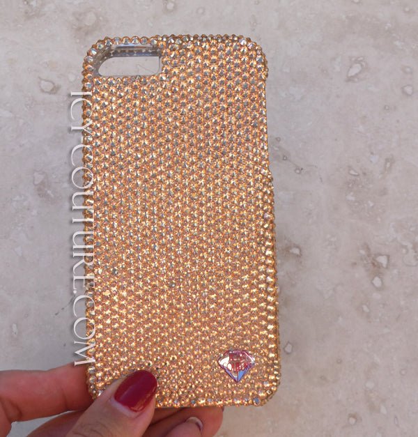 SOLID COLOR DESIGN Luxury Crystal Cell Phone Cover - ICY Couture