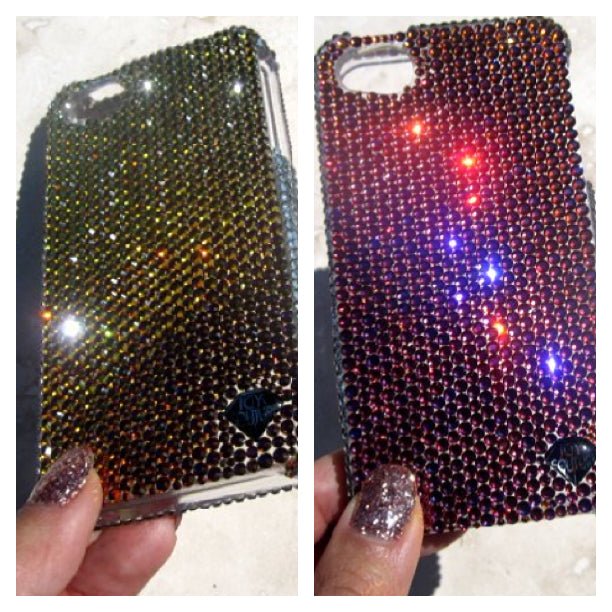 SOLID COLOR DESIGN Luxury Crystal Cell Phone Cover - ICY Couture
