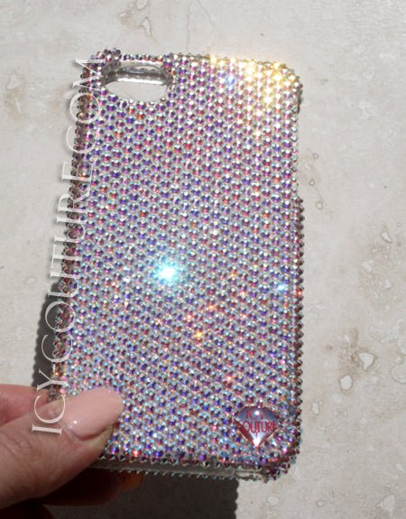 SOLID COLOR DESIGN Luxury Crystal Cell Phone Cover - ICY Couture