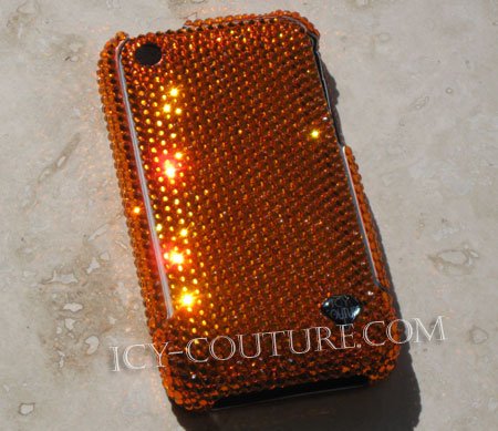 SOLID COLOR DESIGN Luxury Crystal Cell Phone Cover - ICY Couture