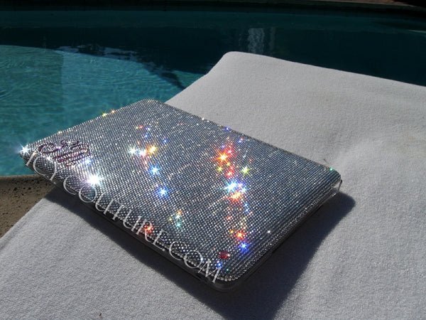 ICY Couture Silver Shade Swarovski Crystals Laptop Cover