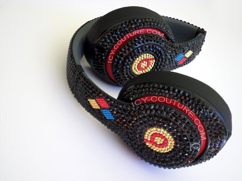 CUSTOM SYMBOL or INITIALS Crystal Headphones Designs. - ICY Couture