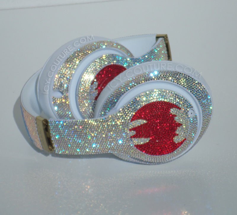 CUSTOM SYMBOL or INITIALS Crystal Headphones Designs. - ICY Couture