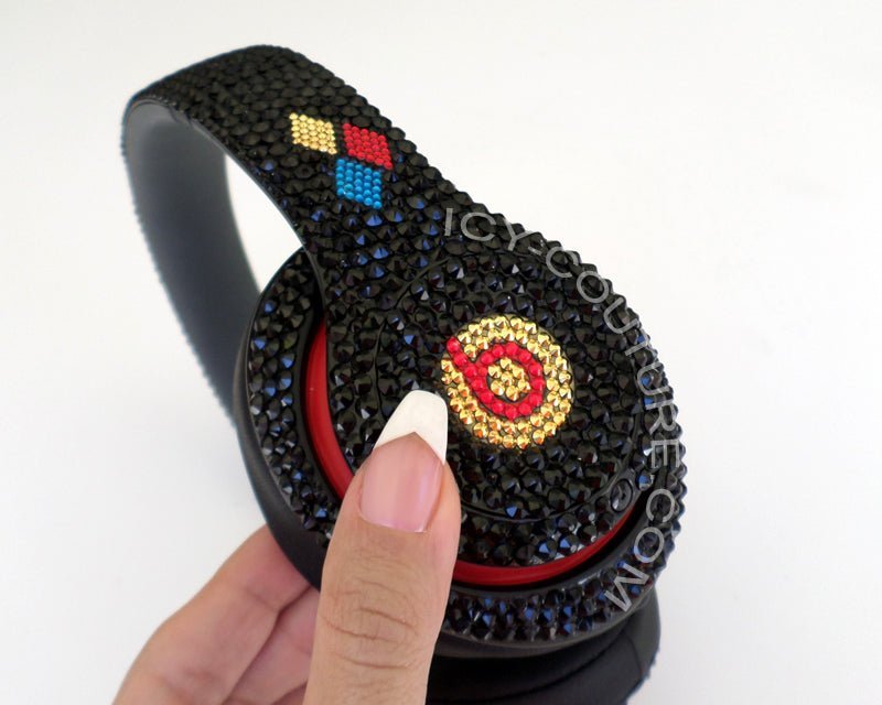 CUSTOM SYMBOL or INITIALS Crystal Headphones Designs. - ICY Couture