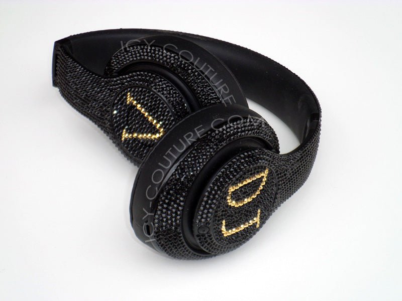 CUSTOM SYMBOL or INITIALS Crystal Headphones Designs. - ICY Couture