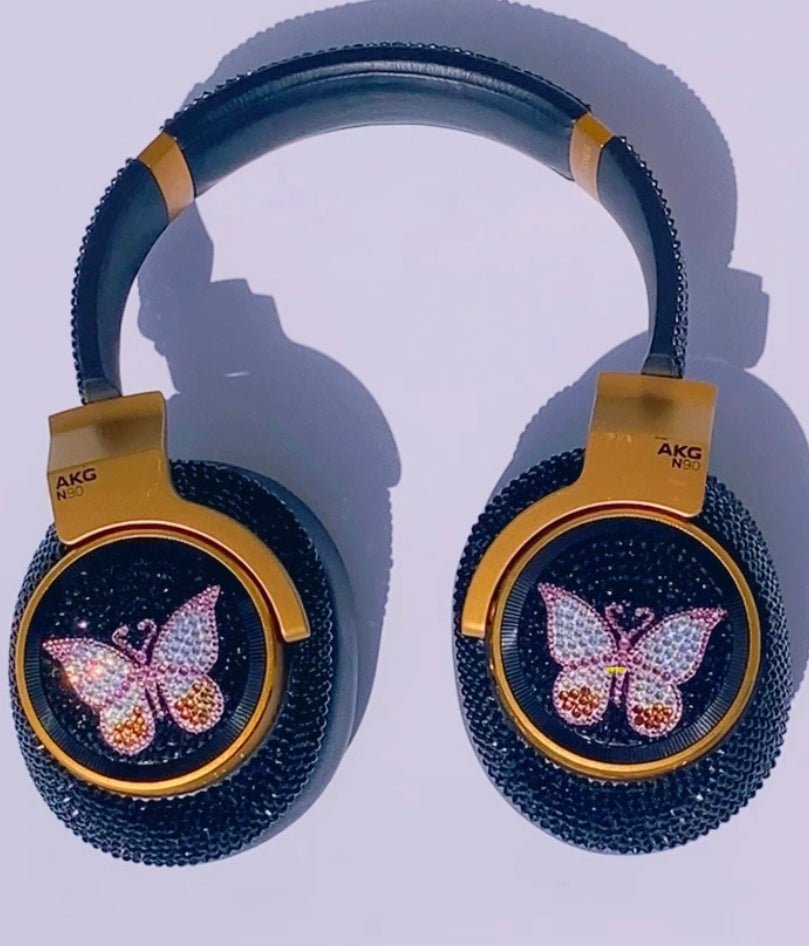 CUSTOM SYMBOL or INITIALS Crystal Headphones Designs. - ICY Couture